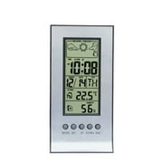 Lorus Black Weather Forecast Alarm Clock Digital Snooze Calendar Temp Barometer